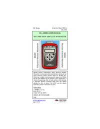 Thumbnail of document Manual - M202 Absolute Manometer